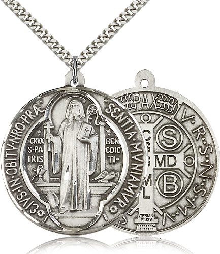 Sterling Silver St St Benedict